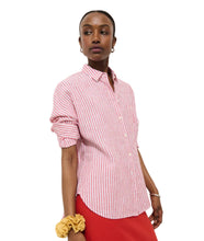 Jo Shirt Havana Stripe- Chili/ Ivory