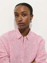 Jo Shirt Havana Stripe- Chili/ Ivory