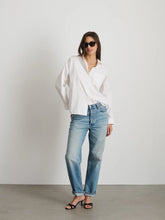 Jo Shirt in Cotton Poplin- White