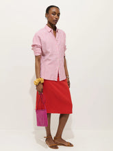 Jo Shirt Havana Stripe- Chili/ Ivory