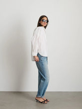 Jo Shirt in Cotton Poplin- White