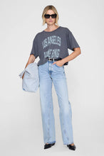 Johnny Cropped Tee- Washed Grey