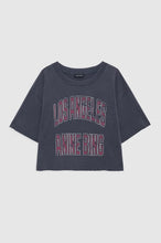 Johnny Cropped Tee- Washed Black