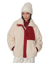 Kalyn Sherpa Jacket- Sandshell/ Rumba Rose