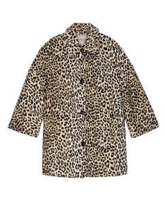 The Car Coat- Vintage Leopard
