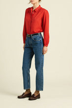 Kinsley Blouse- Crimson Check