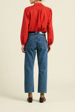 Kinsley Blouse- Crimson Check