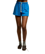 Layla French Terry Sweat Shorts- Cobalt