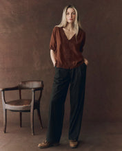 The Short Sleeve Legacy Top- Chocolate