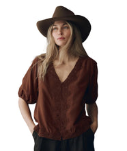 The Short Sleeve Legacy Top- Chocolate