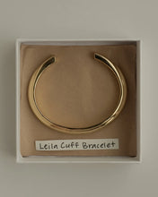 Leila Dome Cuff Bracelet- Gold