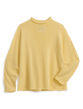 Monterey Pointelle Sweater- Lemon