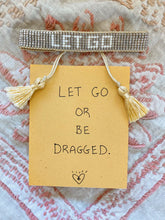 Metallic Let Go Beaded Bracelet