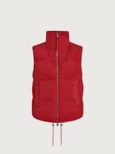 Lilah Cord Puffer Gilet- Pink Begonia
