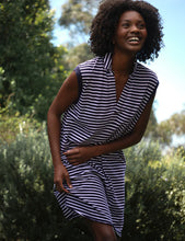 Mini Lily Polo Dress- Yacht Stripe
