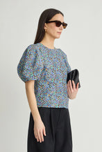 Lino Top- Cloud Cottage Floral