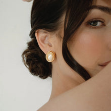 Lottie Statement Studs- Mother of Pearl