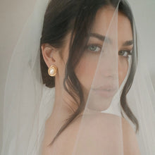 Lottie Statement Studs- Mother of Pearl
