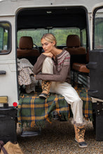Louise Fair Isle Cardigan- Chocolate