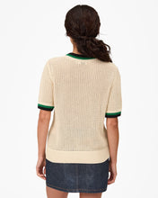 Luc Knit Tee- Cream/ Green