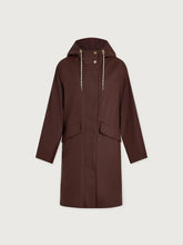 Tovera Long Rain Jacket- Deep Mahogany