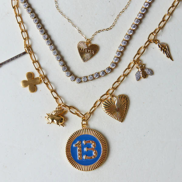 Dainty Heart Mama Necklace