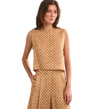 Manning Top- Coconut Sand Dot