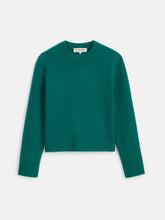 Michelle Crewneck Sweater in Cashmere- Kelly Green