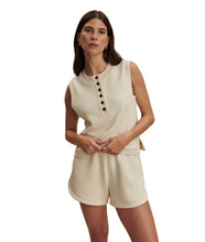Marla Button Placket Tank- Pristine