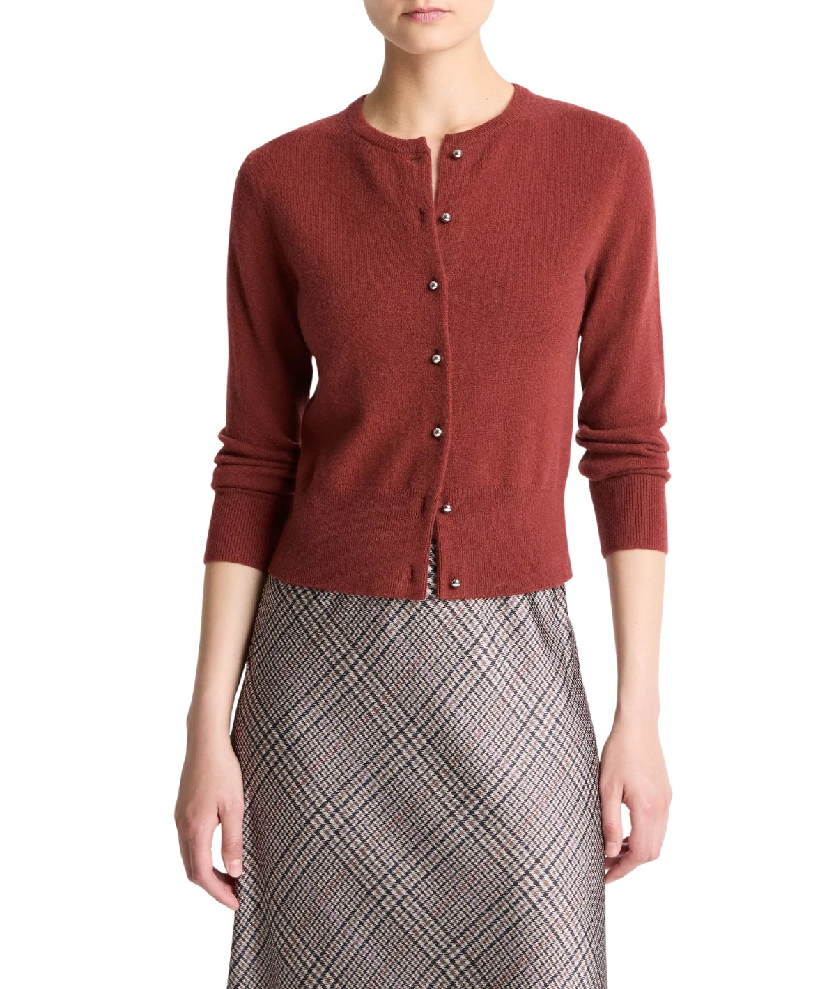 Metal Button Cardigan- Siena