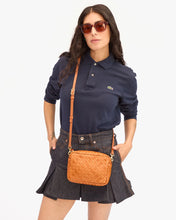Midi Sac Medium Woven Diagonal- Natural