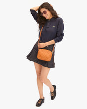 Midi Sac Medium Woven Diagonal- Natural
