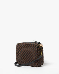 Midi Sac- Leather & Suede Woven Checker