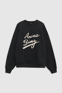 Miles Sweatshirt Chenille Signature- Black