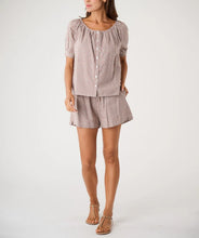 Ava Shorts- Mocha Mini Gingham
