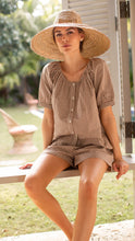 Ava Shorts- Mocha Mini Gingham
