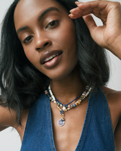 Sonia Gemstone Necklace- Coconut