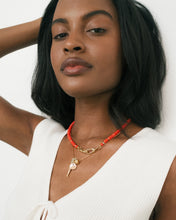 Sonia Gemstone Necklace- Papaya
