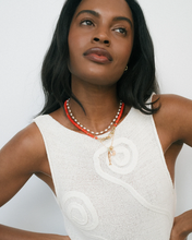Sonia Gemstone Necklace- Papaya