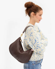 Moyen Messenger Woven Zig Zag- Chocolate