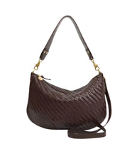 Moyen Messenger Woven Zig Zag- Chocolate