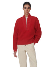 Mumford Half Zip Fleece- Washed Red