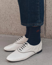 The monogrammed Trouser Sock- Navy