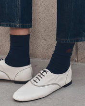 The monogrammed Trouser Sock- Navy