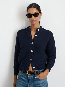 Nico Chunky Cardigan- Dark Navy