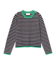 Maxwell Sweater- Navy Stripe