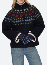 Preston Knit Mittens- Navy