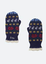 Preston Knit Mittens- Navy