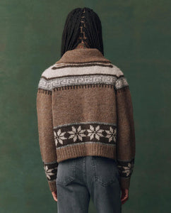 The Nordic Scholar Cardigan- Hickory Fair Isle
