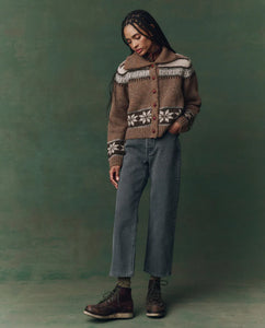 The Nordic Scholar Cardigan- Hickory Fair Isle